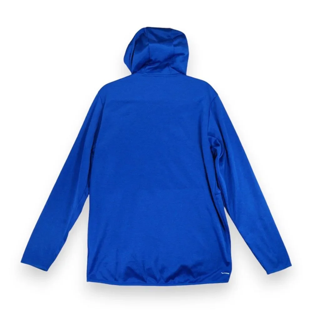 Adidas Sport Hoodie with Team Issue Badge, Collegiate Royal / Heather / White, L